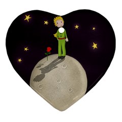 The Little Prince Heart Ornament (two Sides) by Valentinaart