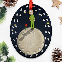 The Little Prince Ornament (oval Filigree) by Valentinaart