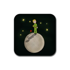 The Little Prince Rubber Square Coaster (4 Pack)  by Valentinaart