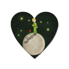 The Little Prince Heart Magnet by Valentinaart