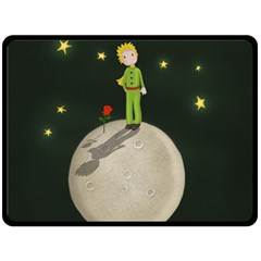 The Little Prince Fleece Blanket (large)  by Valentinaart