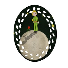 The Little Prince Oval Filigree Ornament (two Sides) by Valentinaart