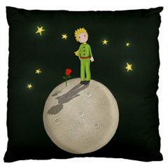 The Little Prince Large Flano Cushion Case (one Side) by Valentinaart