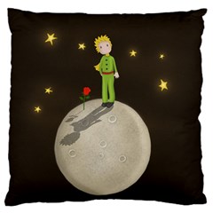 The Little Prince Large Flano Cushion Case (two Sides) by Valentinaart