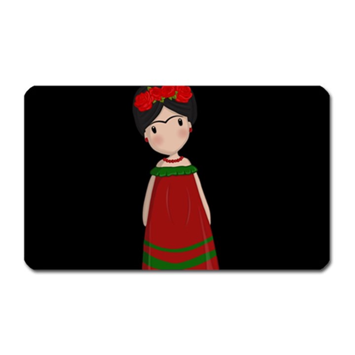 Frida Kahlo doll Magnet (Rectangular)