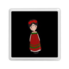 Frida Kahlo Doll Memory Card Reader (square)  by Valentinaart