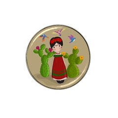 Frida Kahlo Doll Hat Clip Ball Marker (4 Pack)