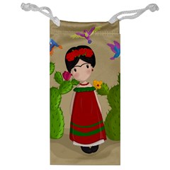 Frida Kahlo Doll Jewelry Bag by Valentinaart