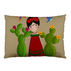 Frida Kahlo Doll Pillow Case by Valentinaart