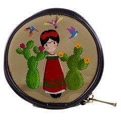 Frida Kahlo Doll Mini Makeup Bags by Valentinaart