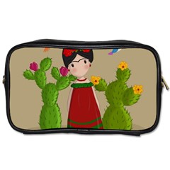 Frida Kahlo Doll Toiletries Bags by Valentinaart