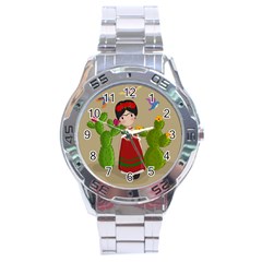 Frida Kahlo Doll Stainless Steel Analogue Watch by Valentinaart