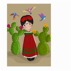 Frida Kahlo Doll Large Garden Flag (two Sides) by Valentinaart