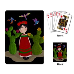 Frida Kahlo Doll Playing Card by Valentinaart