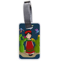 Frida Kahlo Doll Luggage Tags (one Side)  by Valentinaart