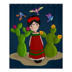 Frida Kahlo Doll Shower Curtain 60  X 72  (medium)  by Valentinaart