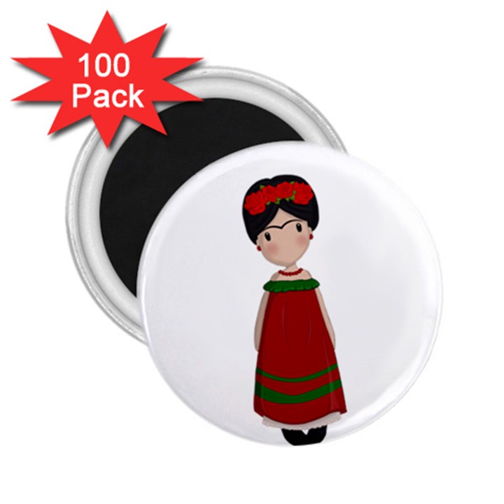 Frida Kahlo doll 2.25  Magnets (100 pack) 