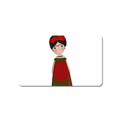 Frida Kahlo doll Magnet (Name Card)