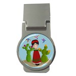 Frida Kahlo doll Money Clips (Round)  Front