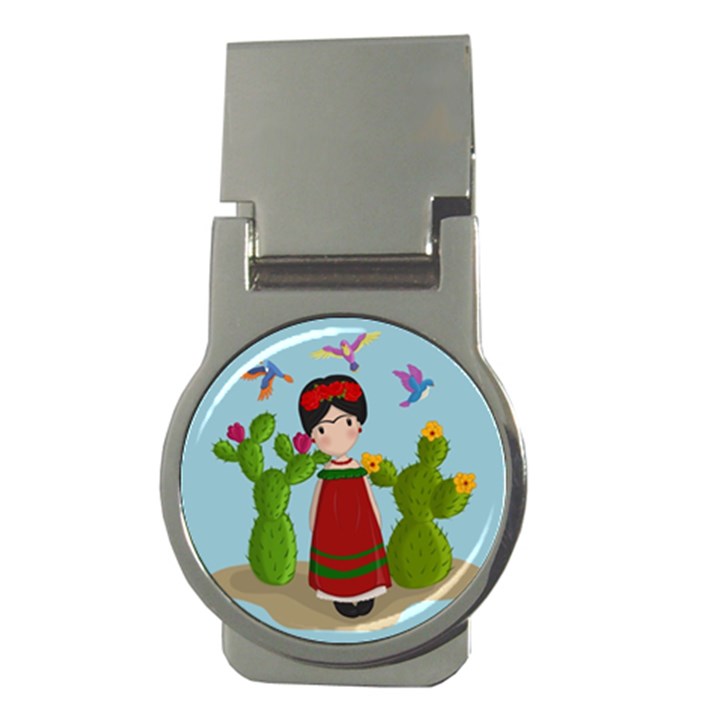 Frida Kahlo doll Money Clips (Round) 