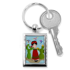 Frida Kahlo Doll Key Chains (rectangle)  by Valentinaart