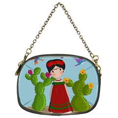 Frida Kahlo Doll Chain Purses (one Side)  by Valentinaart