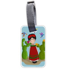 Frida Kahlo Doll Luggage Tags (one Side)  by Valentinaart