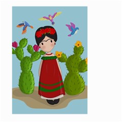 Frida Kahlo Doll Large Garden Flag (two Sides) by Valentinaart