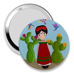 Frida Kahlo Doll 3  Handbag Mirrors