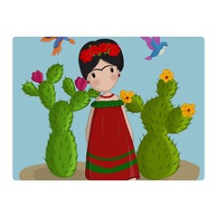 Frida Kahlo Doll Double Sided Flano Blanket (mini) 