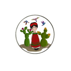 Frida Kahlo Doll Hat Clip Ball Marker (4 Pack)