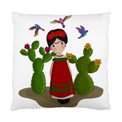 Frida Kahlo Doll Standard Cushion Case (one Side) by Valentinaart