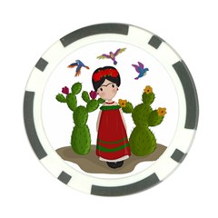 Frida Kahlo Doll Poker Chip Card Guard (10 Pack) by Valentinaart