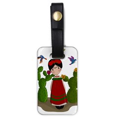 Frida Kahlo Doll Luggage Tags (one Side)  by Valentinaart