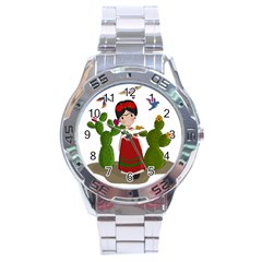 Frida Kahlo Doll Stainless Steel Analogue Watch by Valentinaart