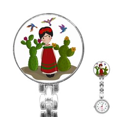 Frida Kahlo Doll Stainless Steel Nurses Watch