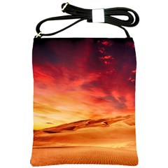 Desert Sand Dune Landscape Nature Shoulder Sling Bags by Celenk