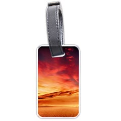 Desert Sand Dune Landscape Nature Luggage Tags (one Side)  by Celenk