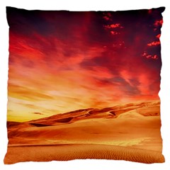 Desert Sand Dune Landscape Nature Large Cushion Case (one Side) by Celenk