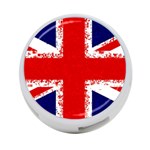 Union Jack London Flag Uk 4-Port USB Hub (One Side) Front