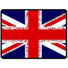 Union Jack London Flag Uk Fleece Blanket (large)  by Celenk