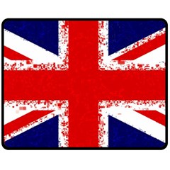 Union Jack London Flag Uk Fleece Blanket (medium)  by Celenk