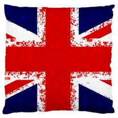 Union Jack London Flag Uk Large Cushion Case (one Side) by Celenk