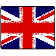 Union Jack London Flag Uk Double Sided Fleece Blanket (medium)  by Celenk