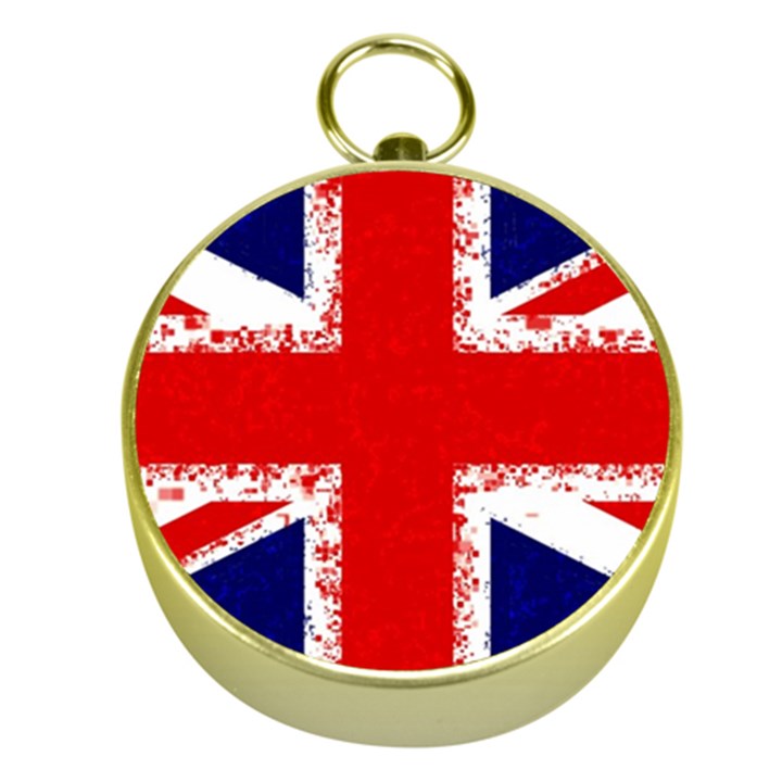 Union Jack London Flag Uk Gold Compasses