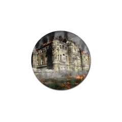 Castle Ruin Attack Destruction Golf Ball Marker (10 Pack) by Celenk