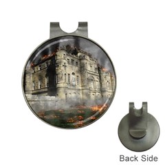 Castle Ruin Attack Destruction Hat Clips With Golf Markers by Celenk