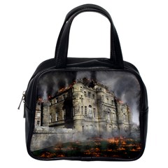 Castle Ruin Attack Destruction Classic Handbags (one Side) by Celenk