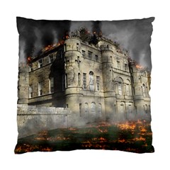 Castle Ruin Attack Destruction Standard Cushion Case (one Side) by Celenk