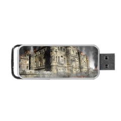 Castle Ruin Attack Destruction Portable Usb Flash (two Sides) by Celenk